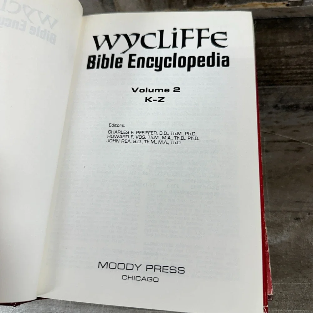 1975 Wycliffe Bible Encyclopedia in Two Volumes VINTAGE HC DJ